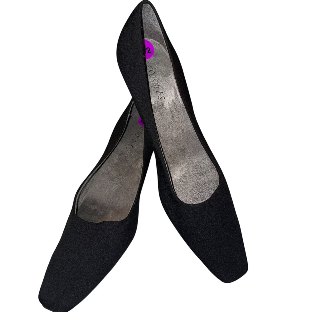 Aerosoles Elegant Black Kitten Heel Women’s Sz 8.5 Career Comfort